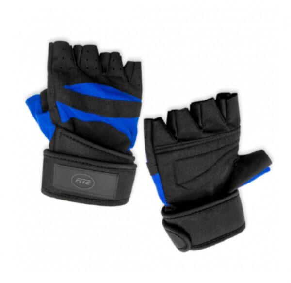 GUANTES FIT2 DE PESAS CON STRING AZUL L