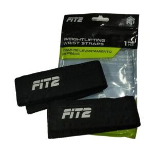 TIRAS FIT2 PARA LEVANTAMIENTO DE PESAS NEGR
