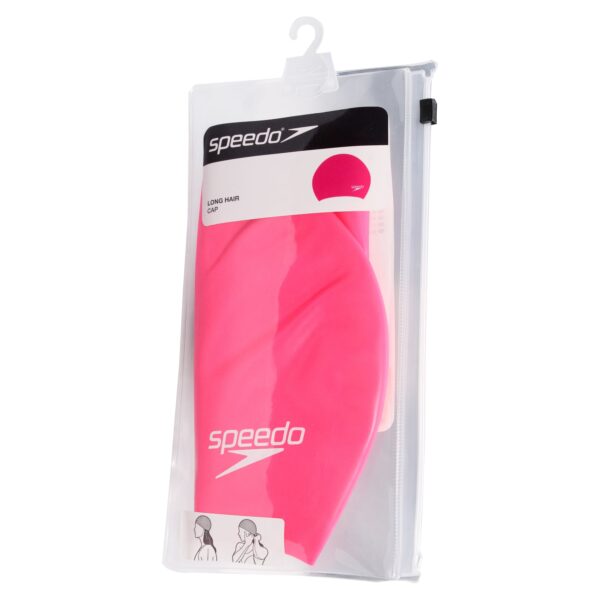GORRO P/NADAR SPEEDO LONG HAIR PINK ADULTO