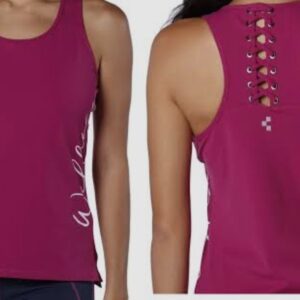 PLAYERA WELLNESS S/MANGAS W M FUCSIA