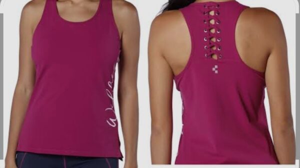 PLAYERA WELLNESS S/MANGAS W M FUCSIA