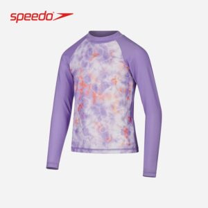 PLAYERA SPEEDO SLEEVE RASH JR 9/10 LILA