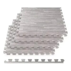 COLCHONETA EVA MODULAR WOOD GREY 60X60X1CM 4PZ SET