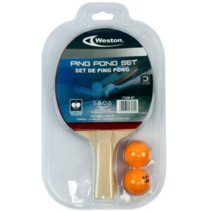 RAQUETA PING PONG + 2 PELOTAS SET